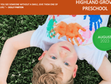 Highland Grove August Newsletter